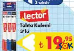 LECTOR TAHTA KALEMİ 3'LÜ indirimli fiyat LECTOR TAHTA KALEMİ 3'LÜ fiyat ve kampanya bilgisi